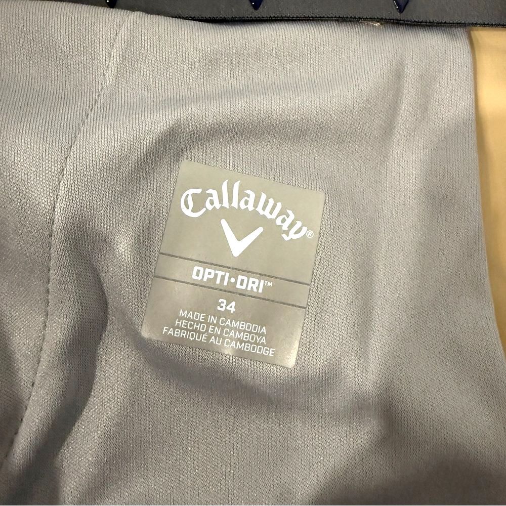 Callaway NWT Opti-Dri Stretch 9" Inseam Golf Shorts Chinchilla Tan - Size 34 - Picture 6 of 7